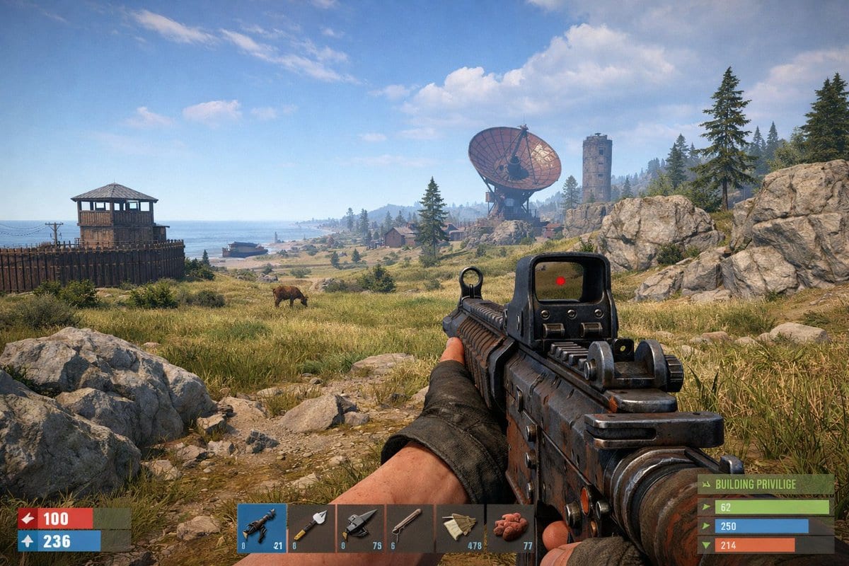 Rust survival in-game: GPT Image 2 prompt