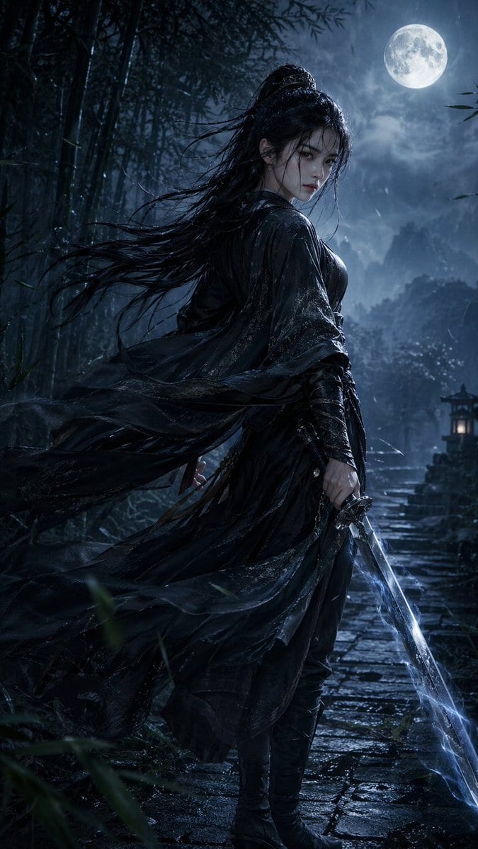 Ultimate wuxia heroine 9:16: GPT Image 2 prompt