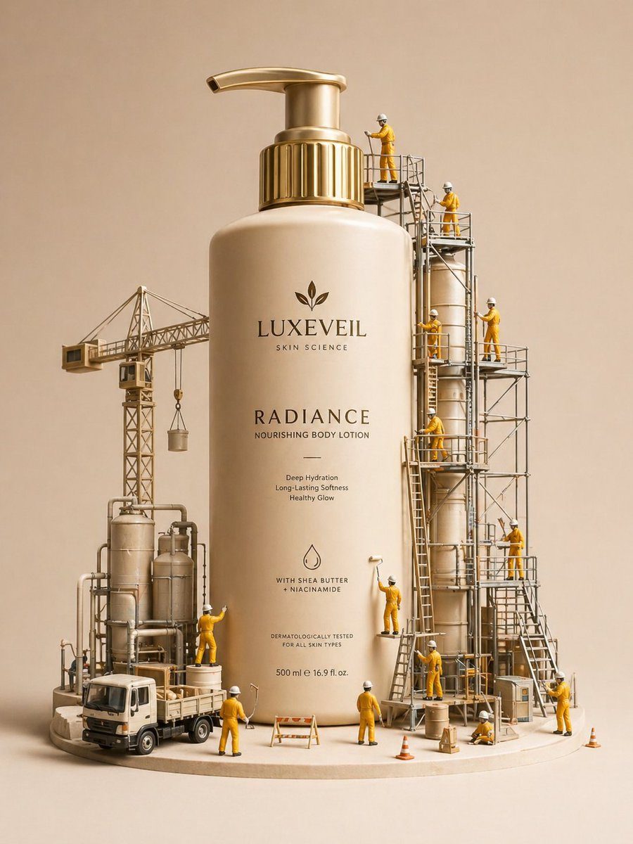 Miniature diorama skincare ad: GPT Image 2 prompt