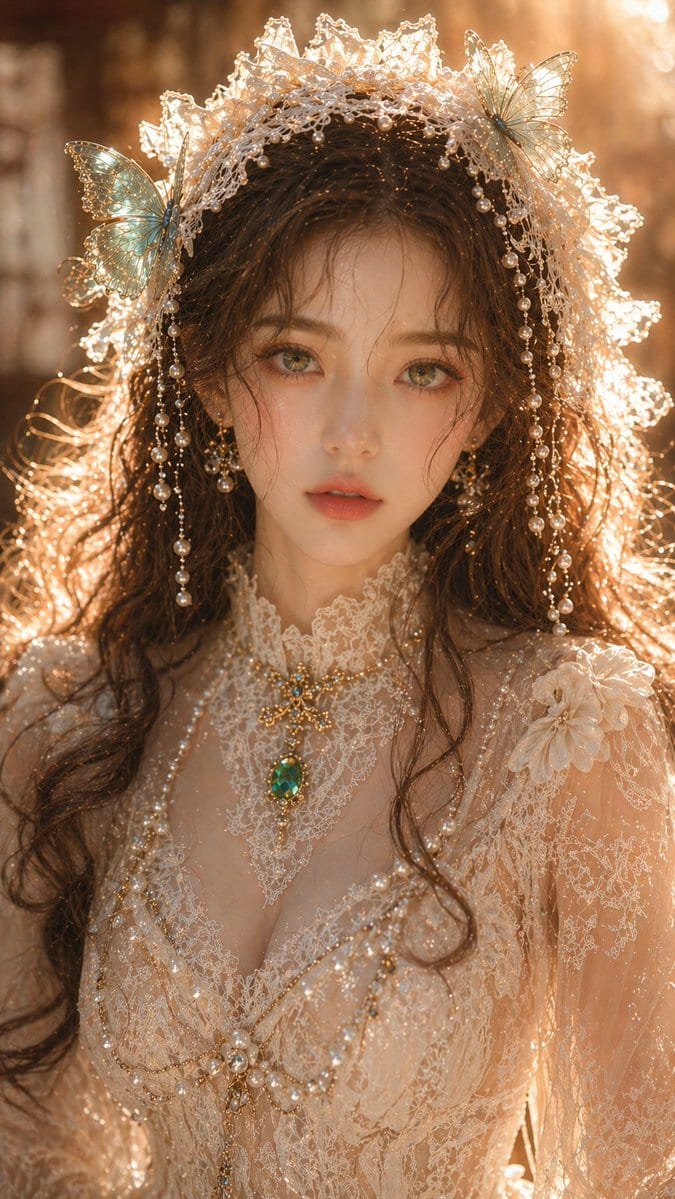 Dreamy Oriental close-up portrait: GPT Image 2 prompt