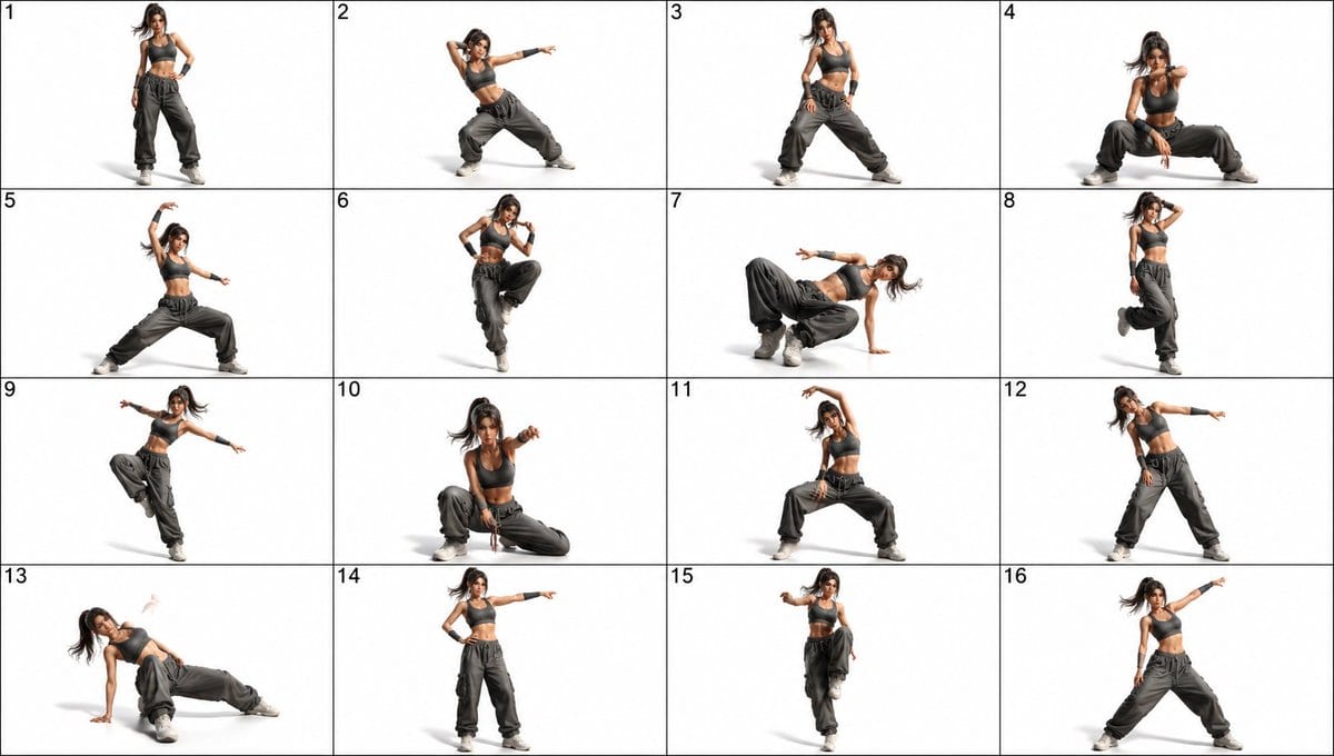 Single dancer pose reference: GPT Image 2 prompt