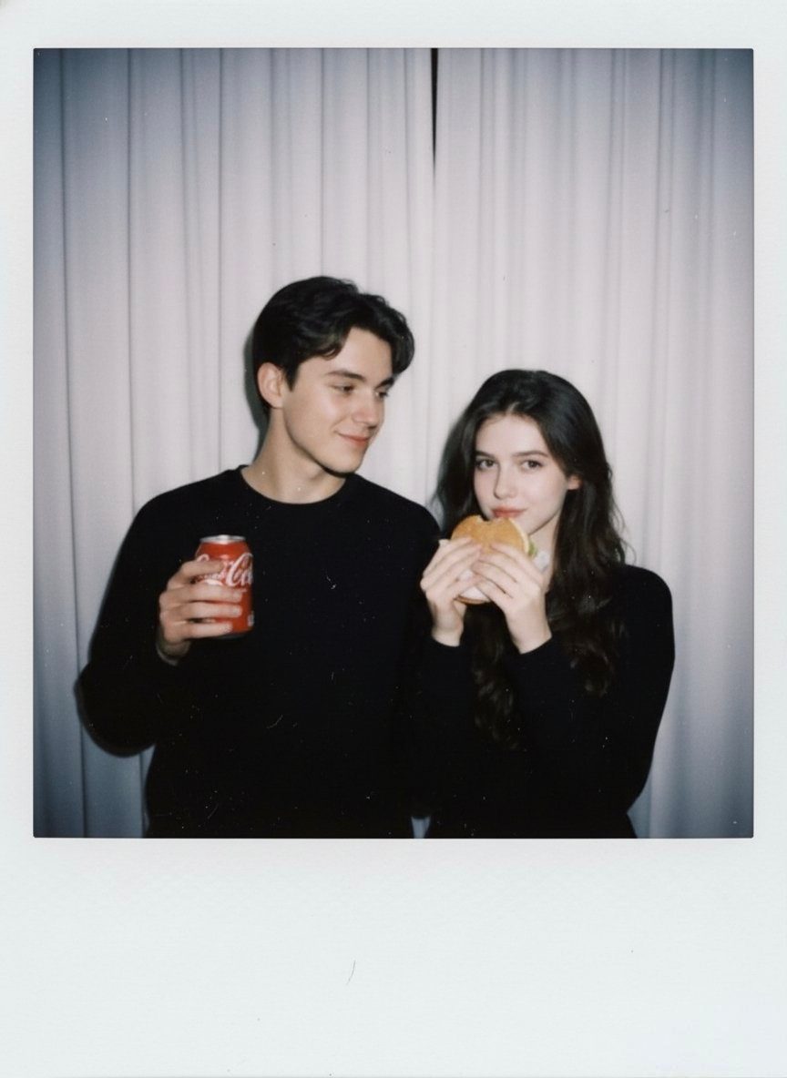 Polaroid candid couple portrait: GPT Image 2 prompt