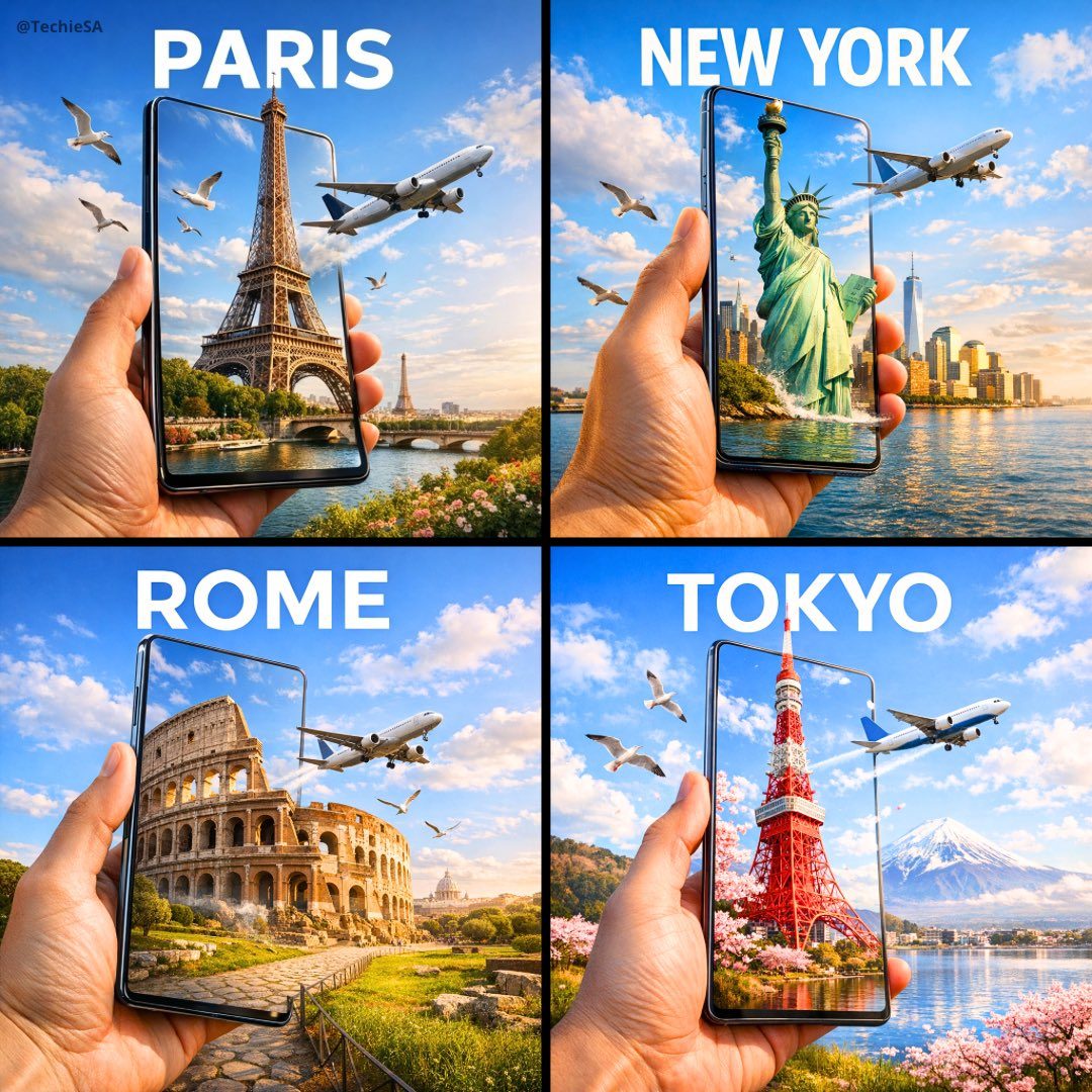 Phone portal travel poster: GPT Image 2 prompt
