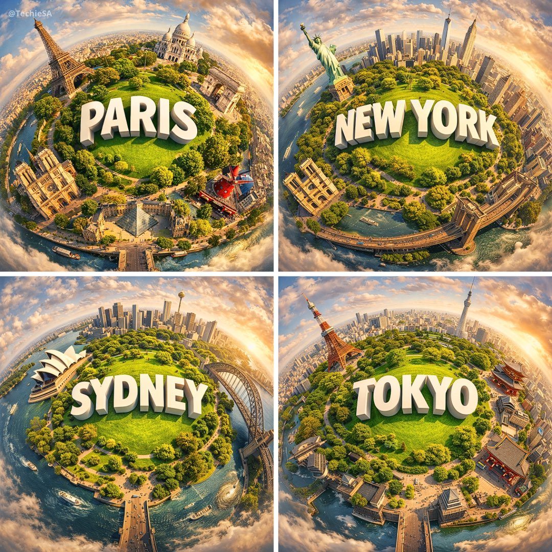 Miniature planet city render: GPT Image 2 prompt