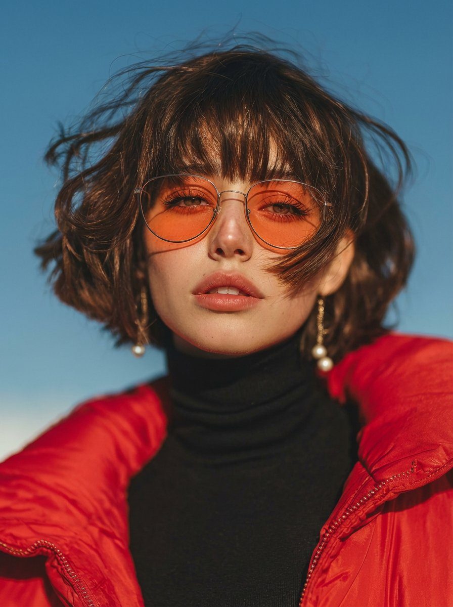 Red puffer orange sunglasses: GPT Image 2 prompt