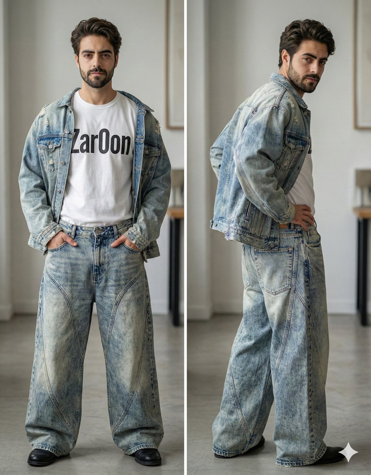 Y2K oversized denim streetwear: GPT Image 2 prompt