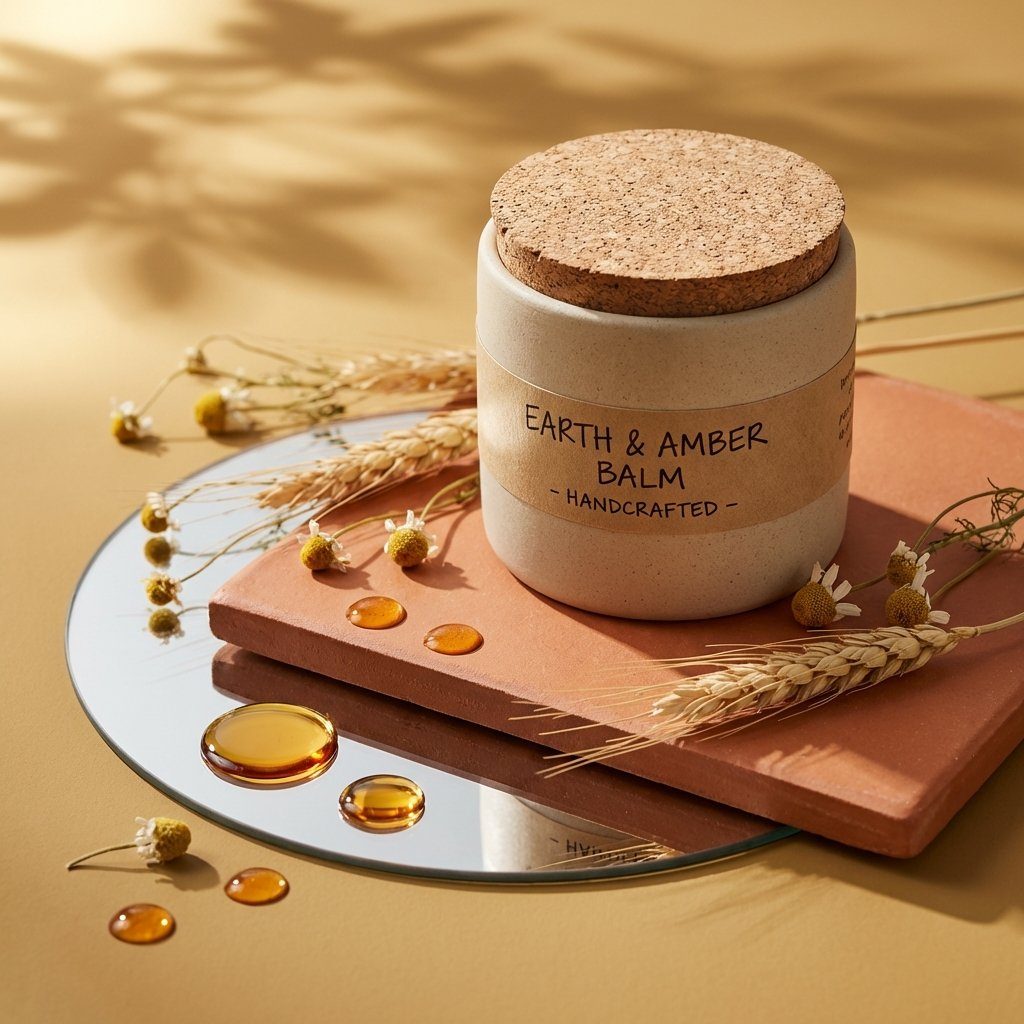 Editorial skincare product on stone slab: GPT Image 2 prompt