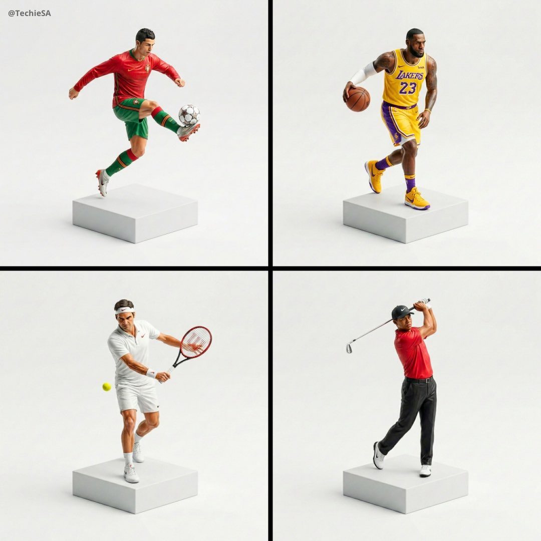 Isometric athlete figurine miniature: GPT Image 2 prompt