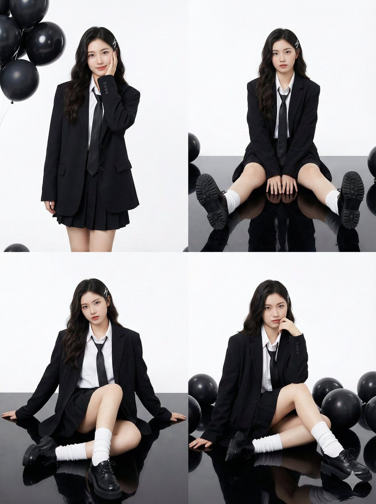 Asian schoolgirl streetwear portrait: GPT Image 2 prompt