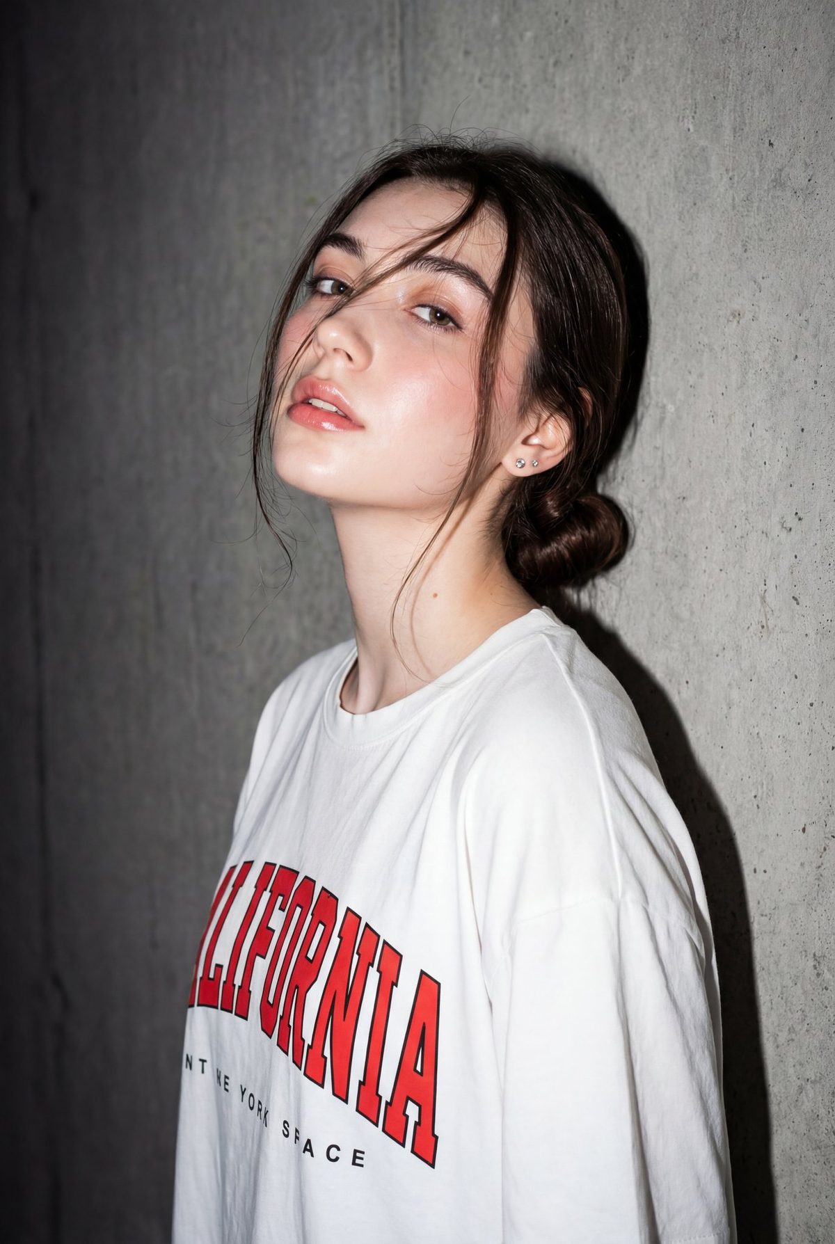 Direct flash editorial wall portrait: GPT Image 2 prompt