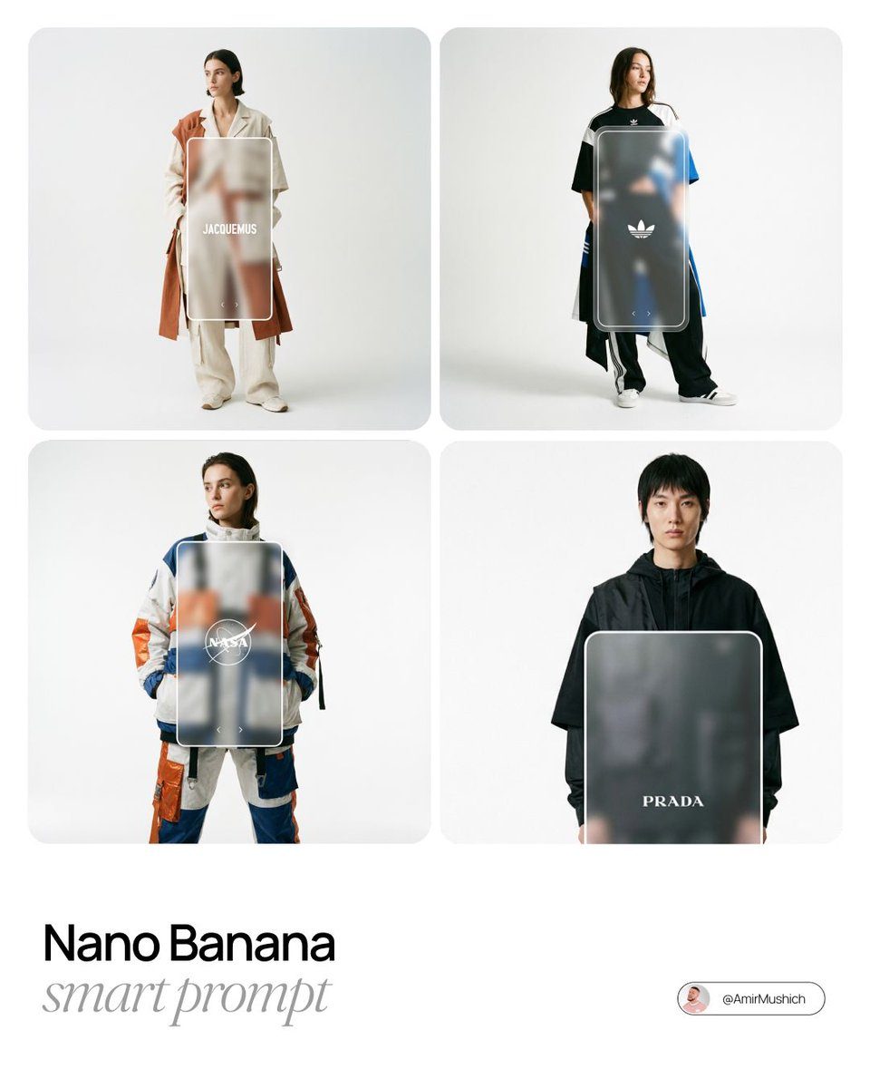 Avant-garde lookbook UI overlay: GPT Image 2 prompt