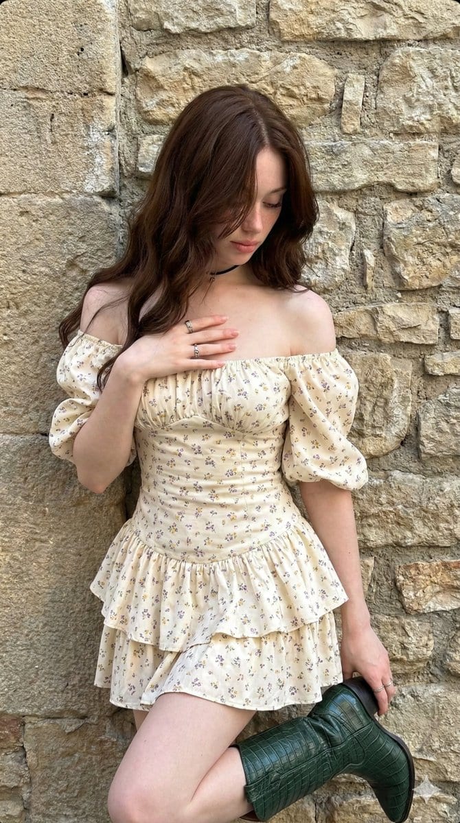 Stone wall introspective brunette portrait: GPT Image 2 prompt