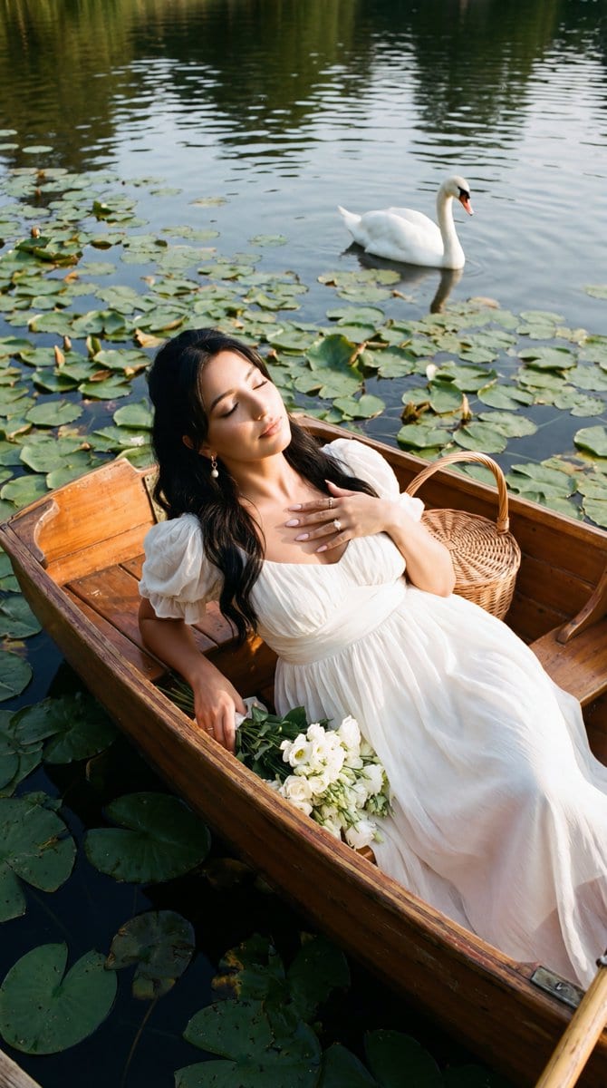 Swan Lake white dress fine art: GPT Image 2 prompt