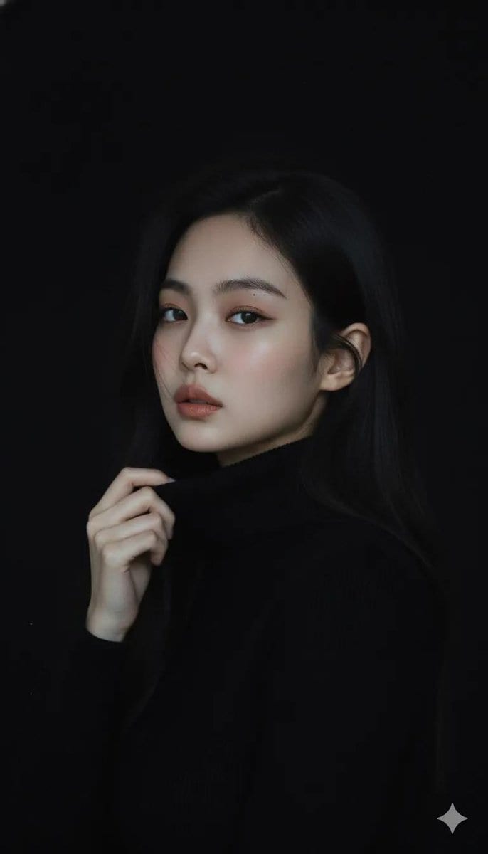 Black turtleneck portrait: GPT Image 2 prompt
