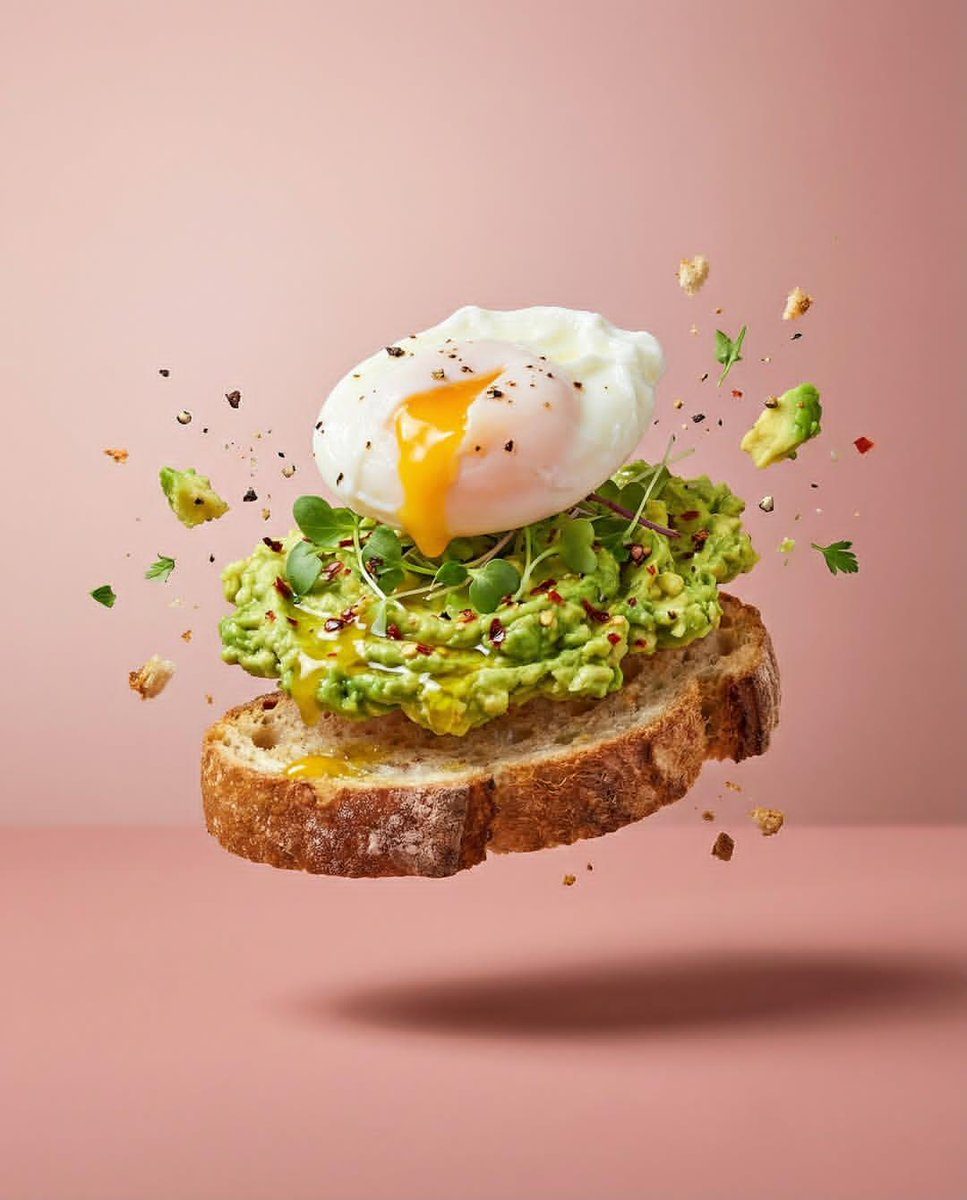 Levitating food triptych: GPT Image 2 prompt