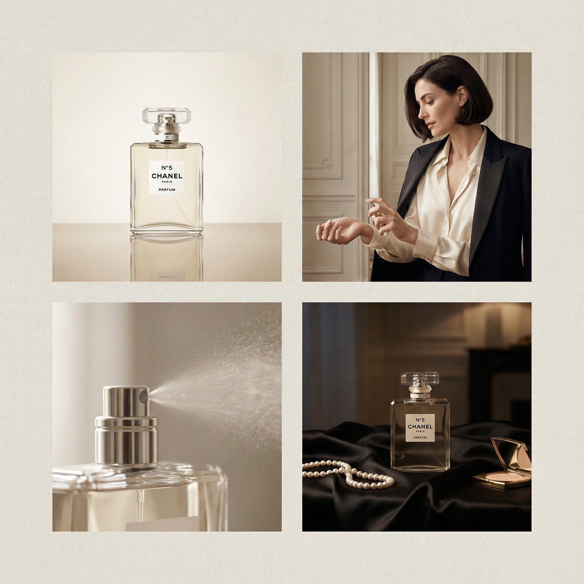 Chanel perfume 2x2 ads: GPT Image 2 prompt