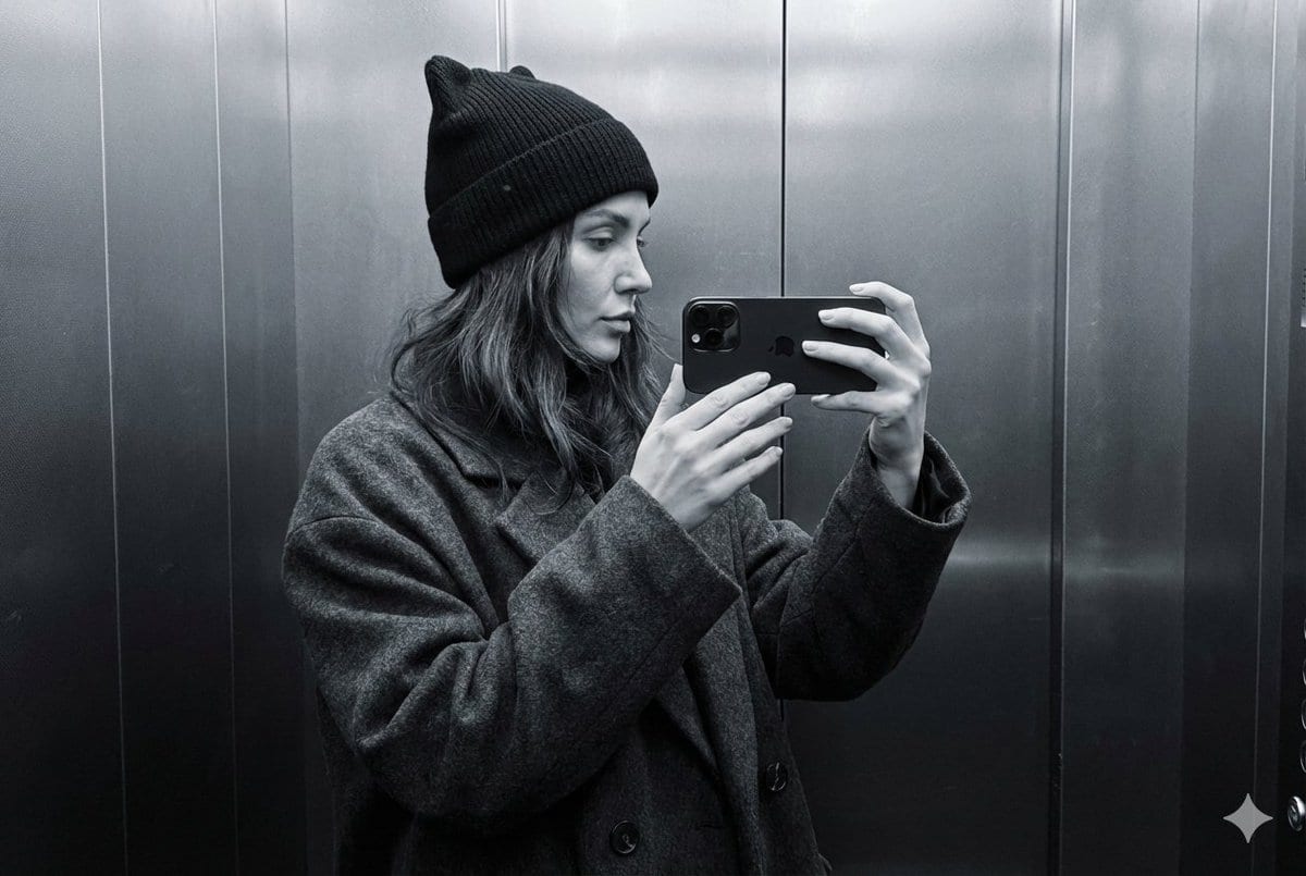 Cat-ear hat mirror selfie: GPT Image 2 prompt