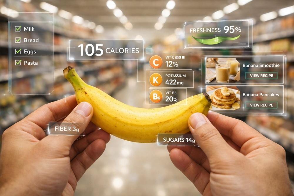 Fruit AR HUD POV shot: GPT Image 2 prompt