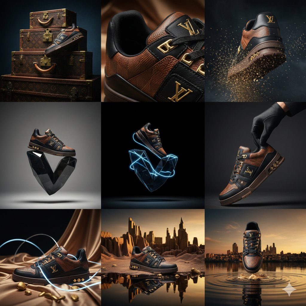 Louis Vuitton sneaker grid: GPT Image 2 prompt