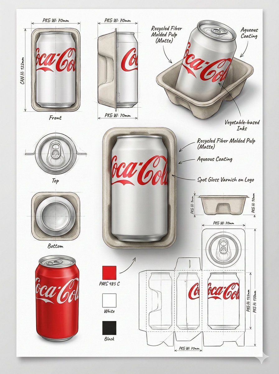 Packaging design sheet: GPT Image 2 prompt