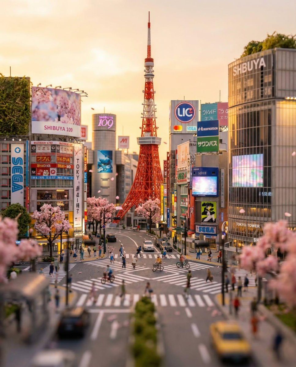 Tilt-shift Tokyo diorama: GPT Image 2 prompt