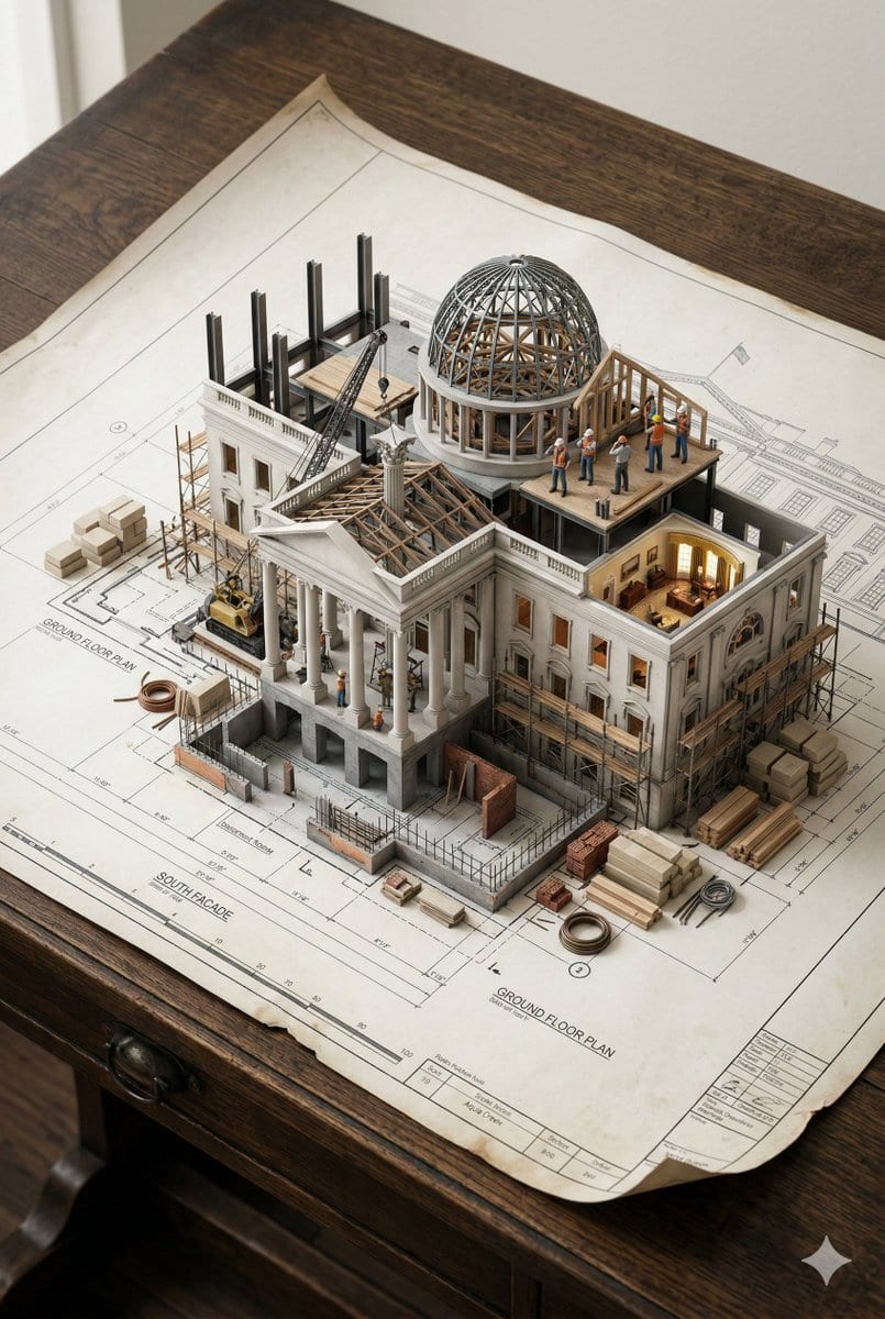 Blueprint diorama building: GPT Image 2 prompt