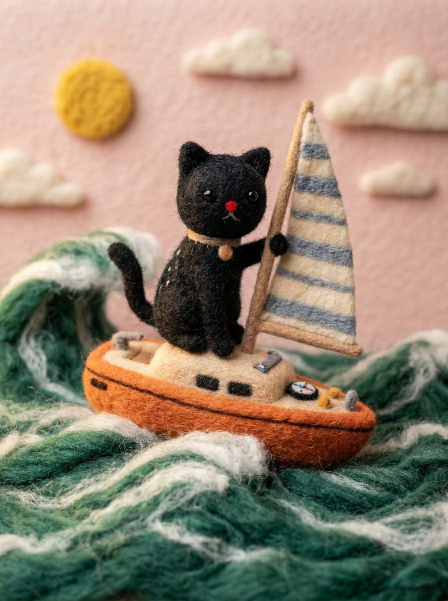 Felted wool miniature: GPT Image 2 prompt