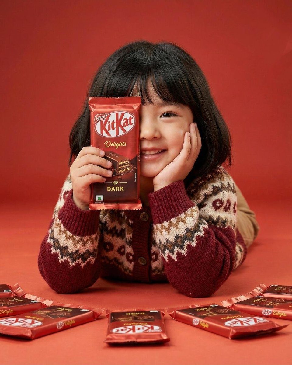 KitKat Dark red sweater: GPT Image 2 prompt