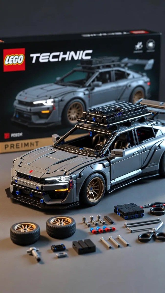 LEGO Technic real car twin: GPT Image 2 prompt