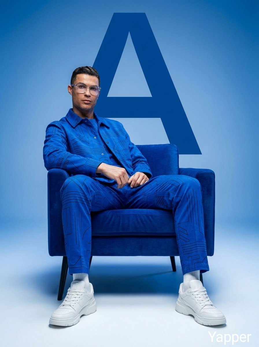 Cobalt blue letter A studio: GPT Image 2 prompt