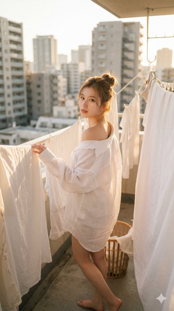 Sana balcony golden hour: GPT Image 2 prompt