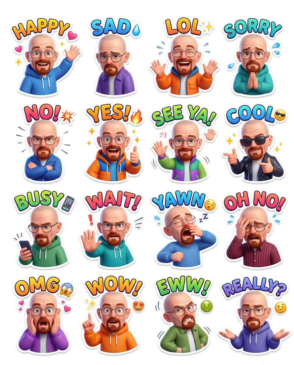 4x4 chibi sticker pack: GPT Image 2 prompt