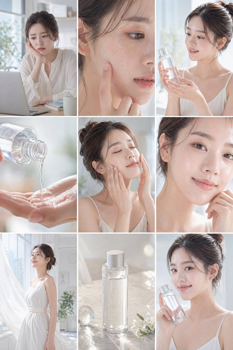 Skincare 9-panel storyboard: GPT Image 2 prompt