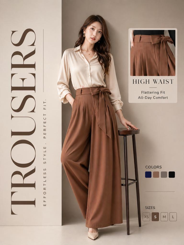 Gucci-style trousers fashion poster: GPT Image 2 prompt