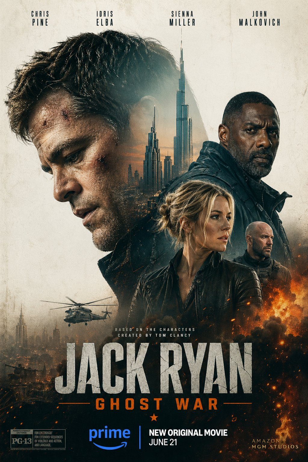 Jack Ryan Ghost War poster: GPT Image 2 prompt