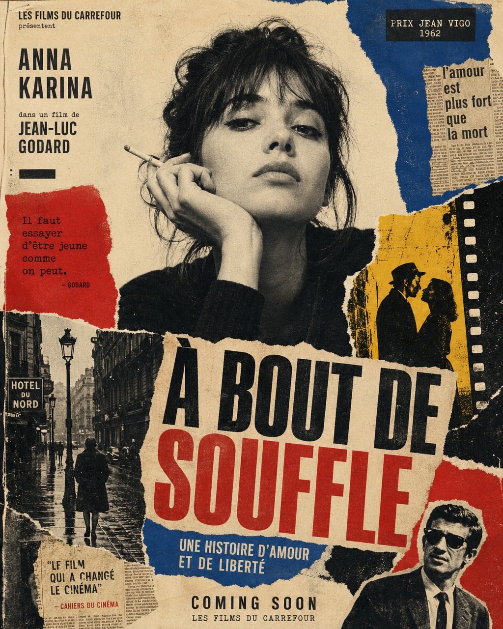 Vintage French New Wave movie poster: GPT Image 2 prompt