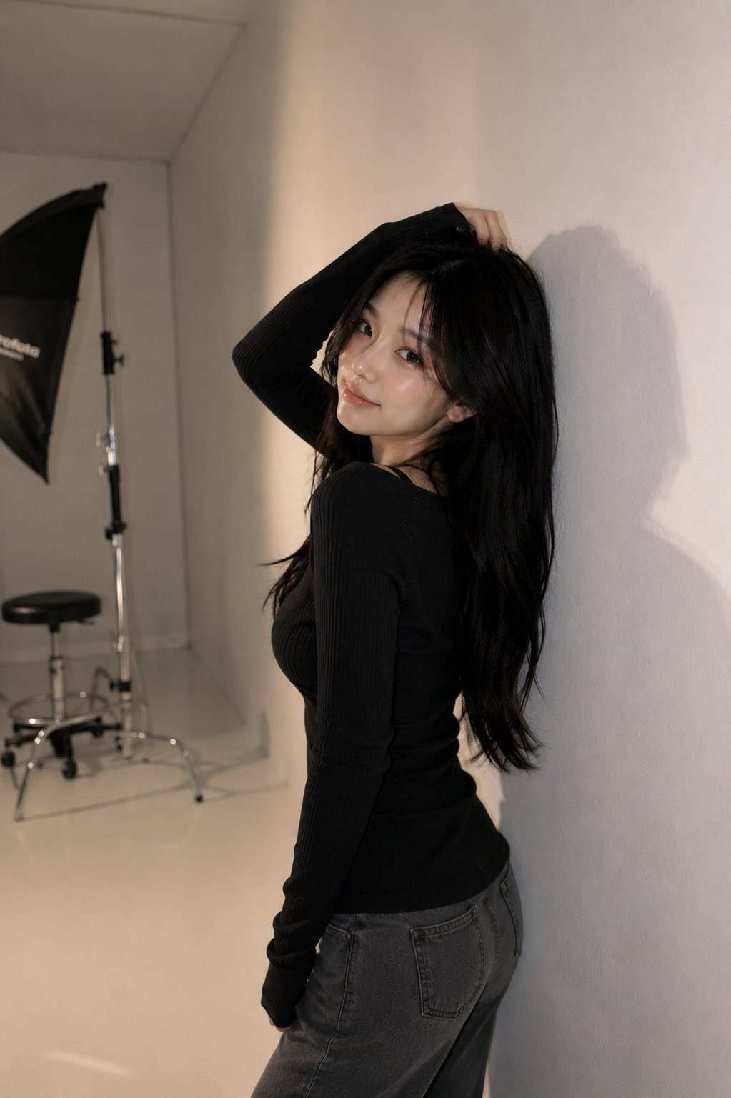 Korean studio fashion portrait minimal: GPT Image 2 prompt