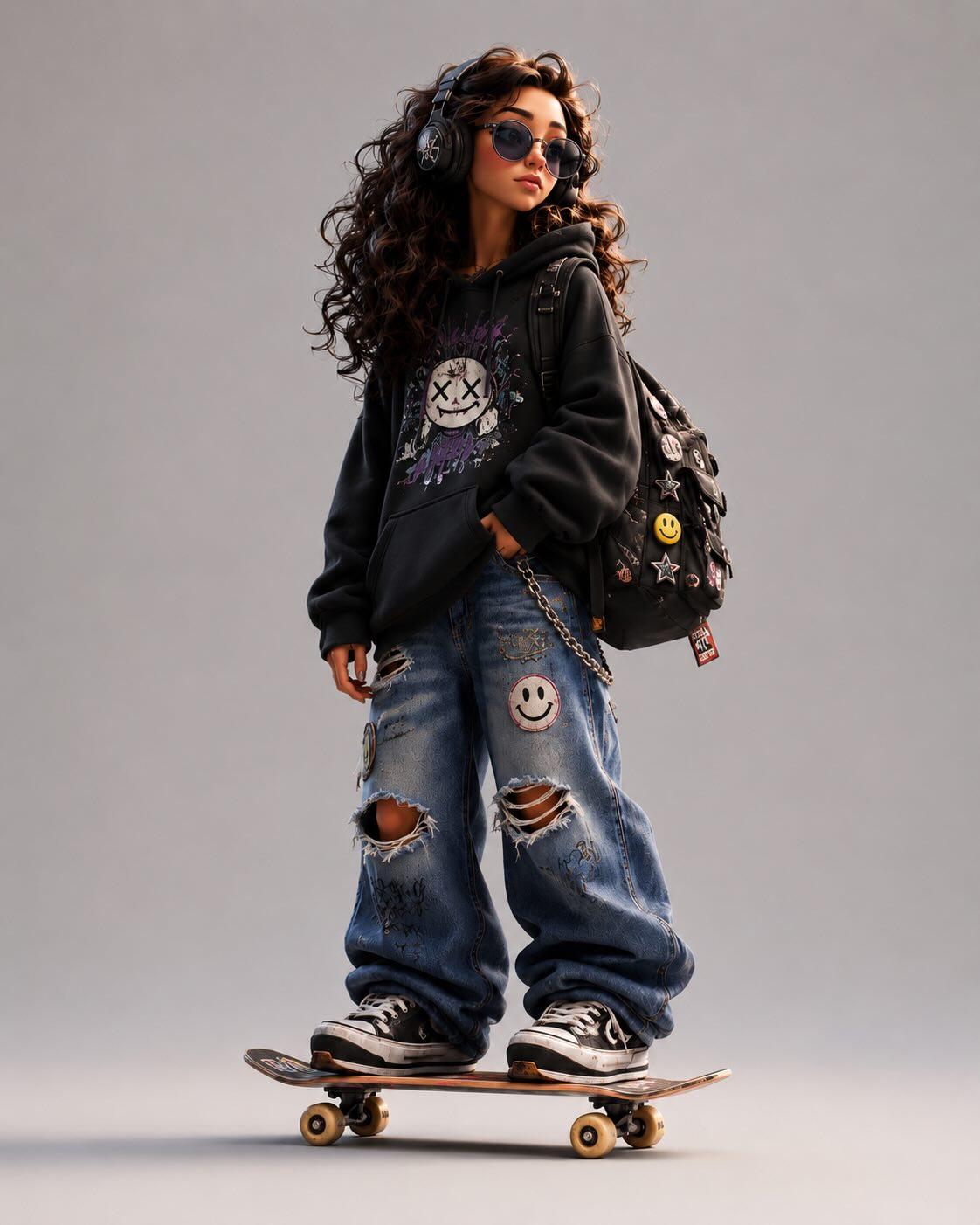 Pixar Spider-Verse skater character: GPT Image 2 prompt