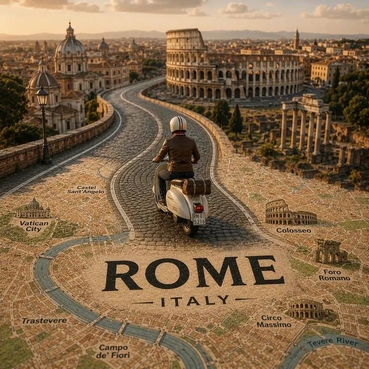 Tilt-shift city map travel poster: GPT Image 2 prompt