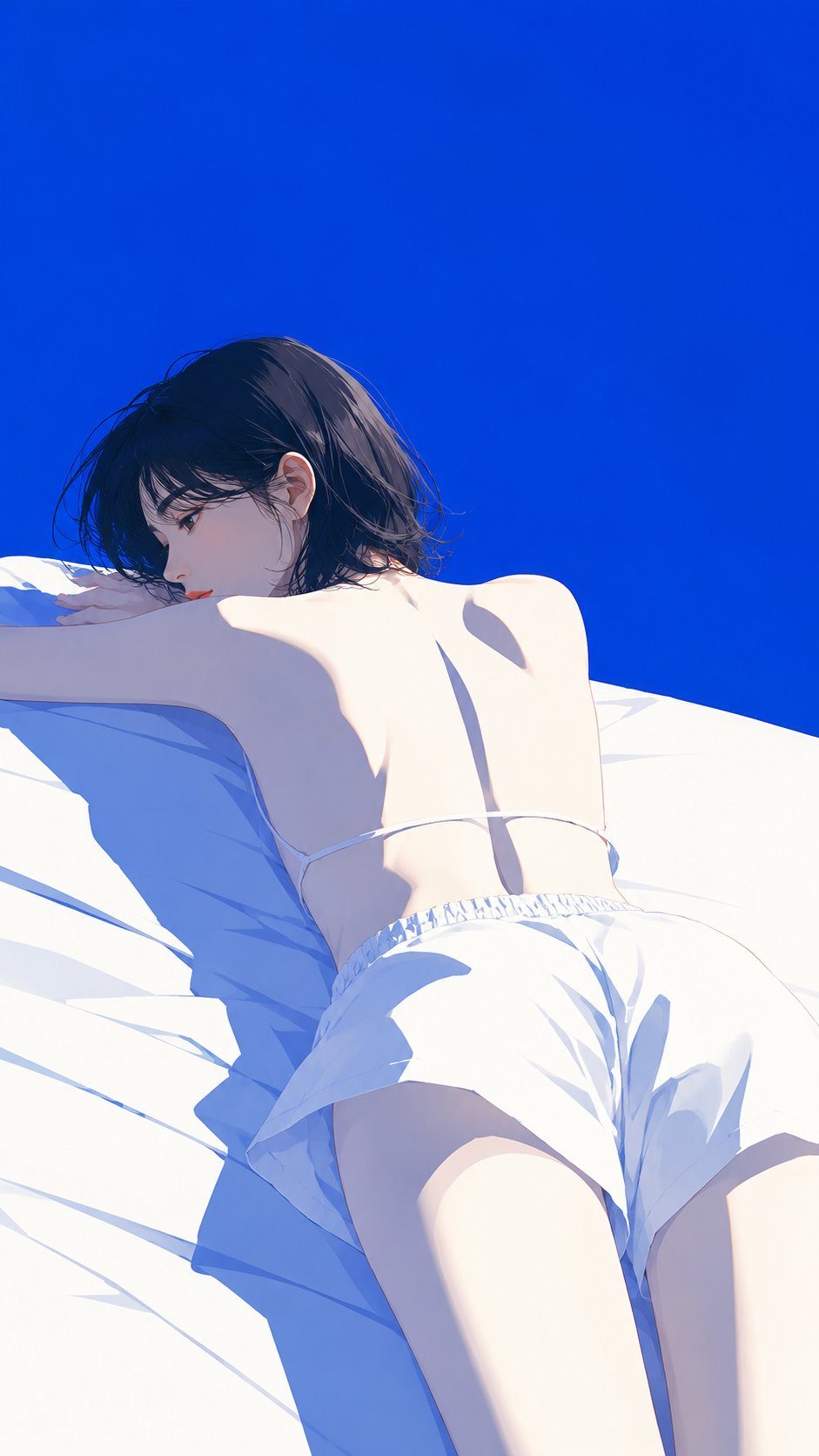 Blue-white fashion mag cover illustration: GPT Image 2 prompt