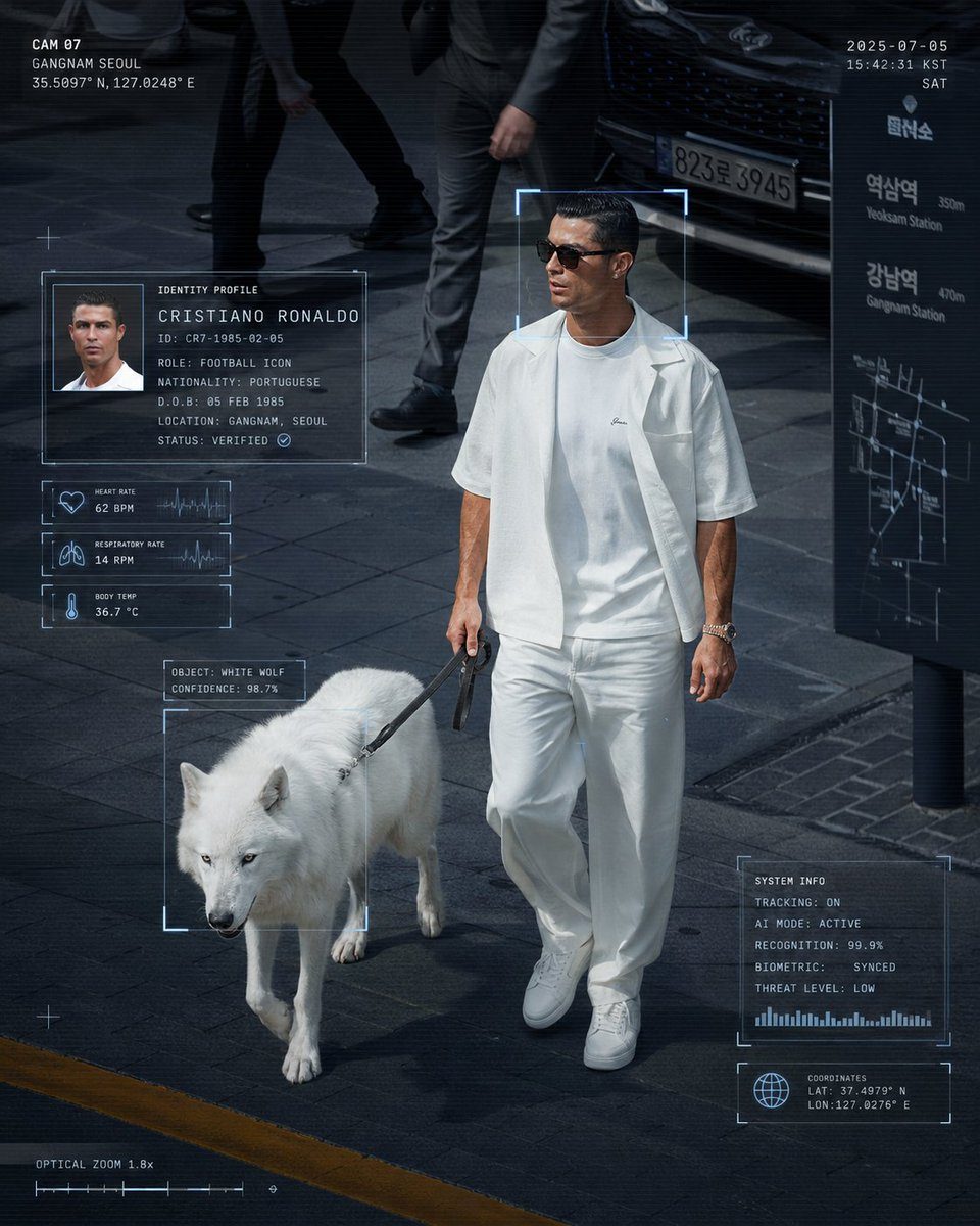Cybercore Gangnam fashion HUD: GPT Image 2 prompt