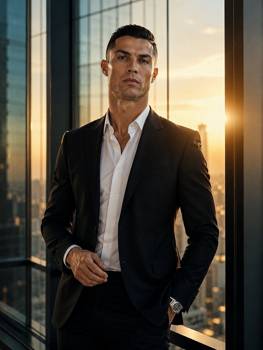 Luxury penthouse man portrait: GPT Image 2 prompt
