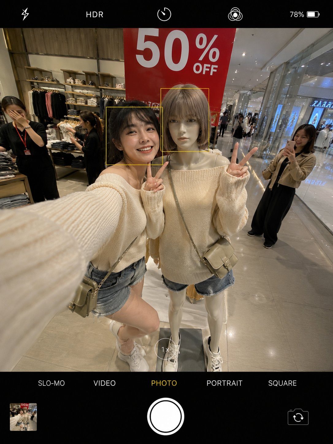Mall fashion twin selfie: GPT Image 2 prompt