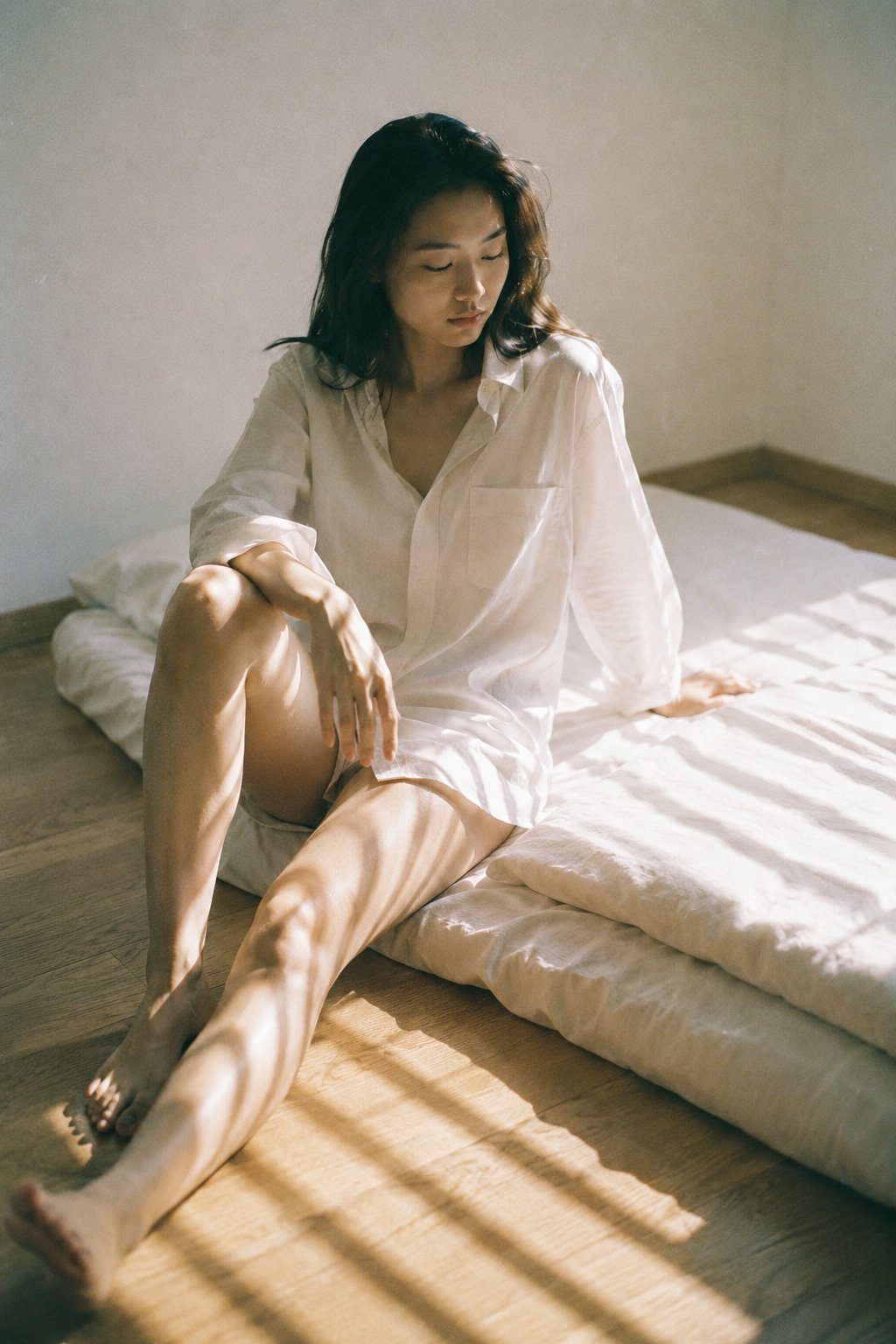 Japanese futon film portrait: GPT Image 2 prompt
