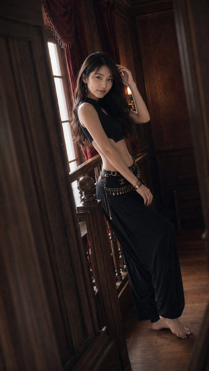Vintage mansion fashion portrait: GPT Image 2 prompt