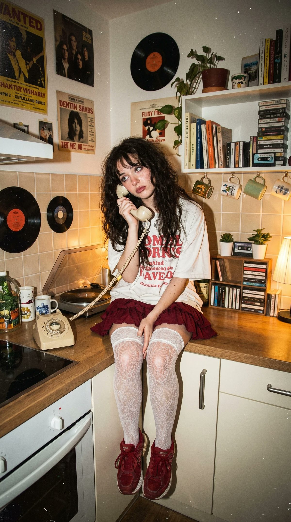 Vintage kitchen indie portrait: GPT Image 2 prompt
