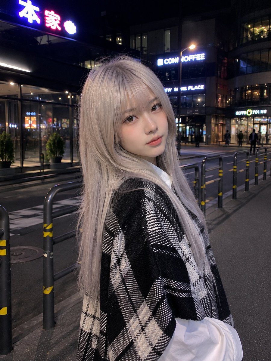 Korean night street portrait: GPT Image 2 prompt