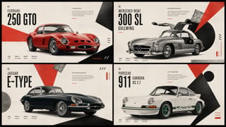 Classic cars constructivist editorial poster: GPT Image 2 prompt