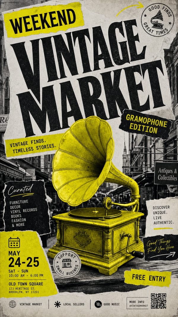 Vintage Market Yellow