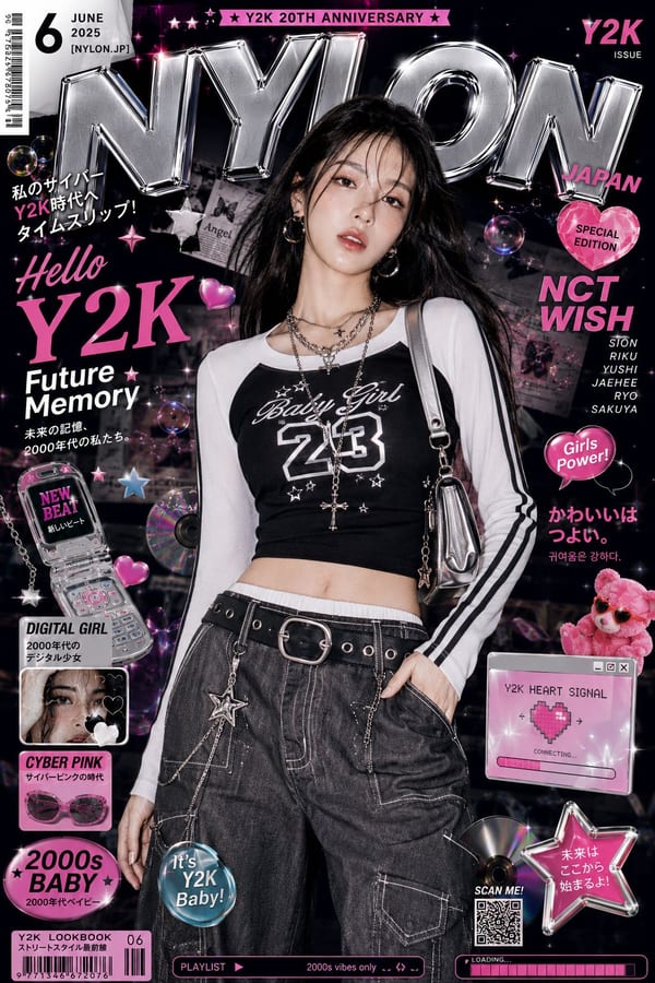 Y2K K-fashion editorial magazine cover: GPT Image 2 prompt